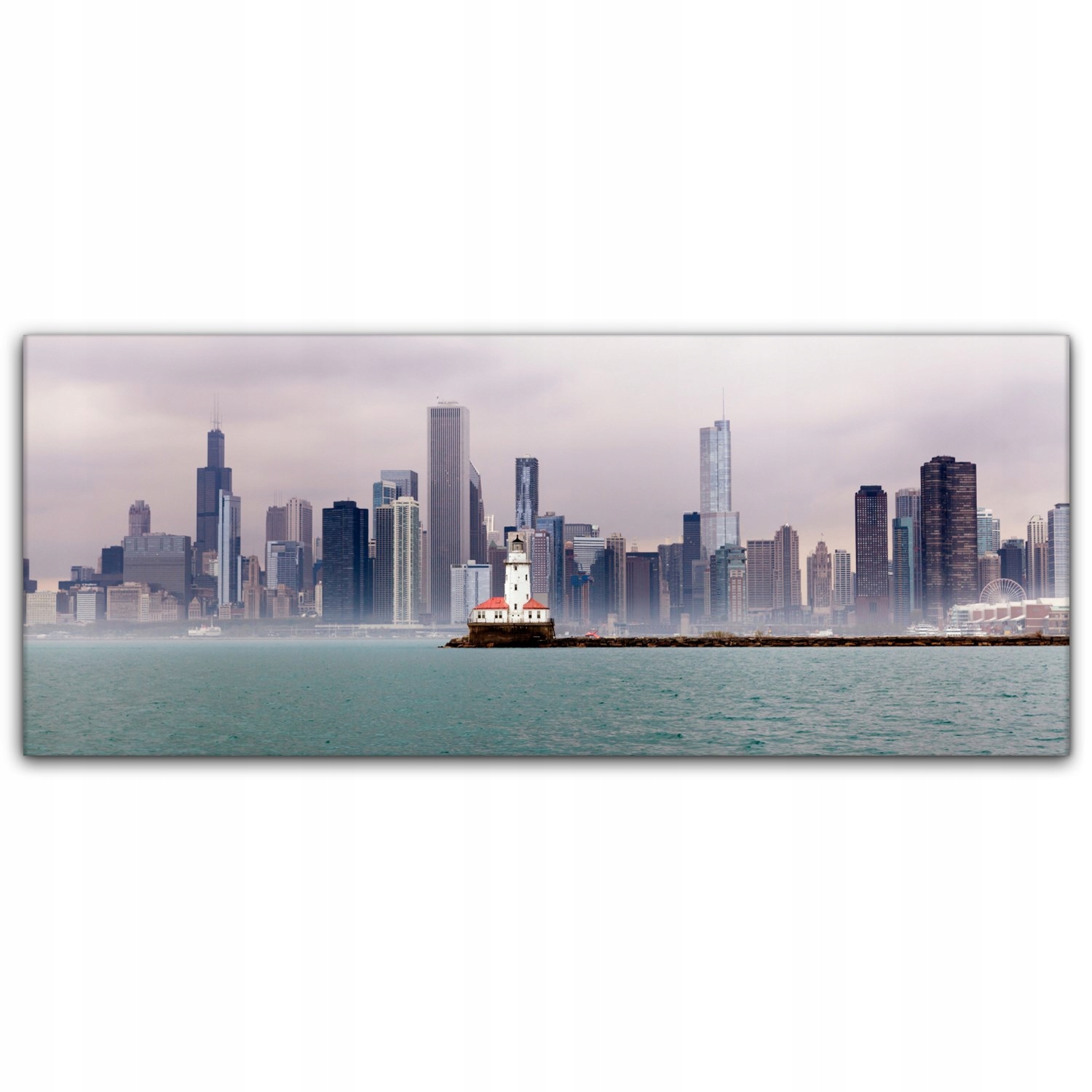 

Obraz Canvas dekoracja 125x50 Miasto Burza Chmury