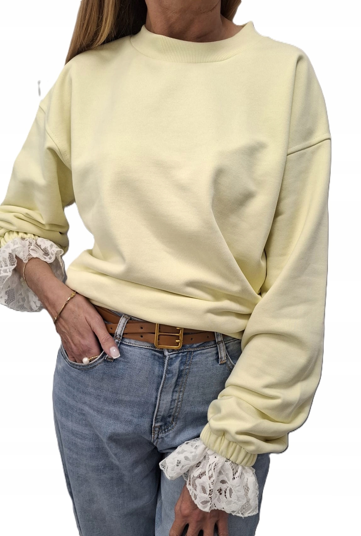 Cocomore Tepláková Mikina Světle žlutá 40/L New