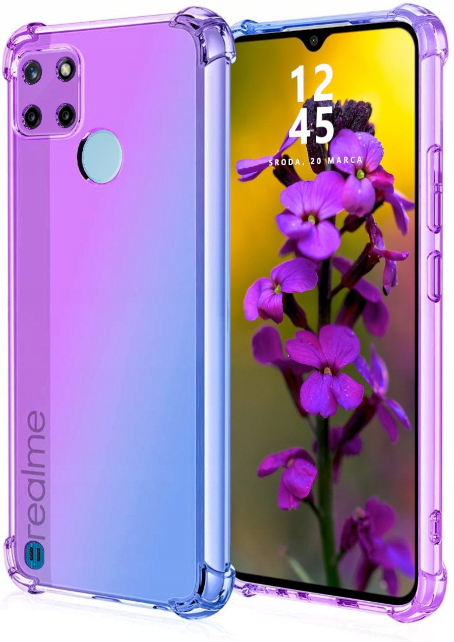 

Etui do Realme C21Y C25Y Mieniący Kolor Szkło