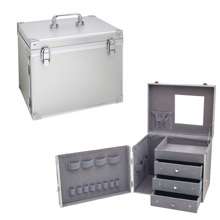 Kadeřnický kufřík na nářadí Kadeřník Mobilní Kosmetický kufřík Velký