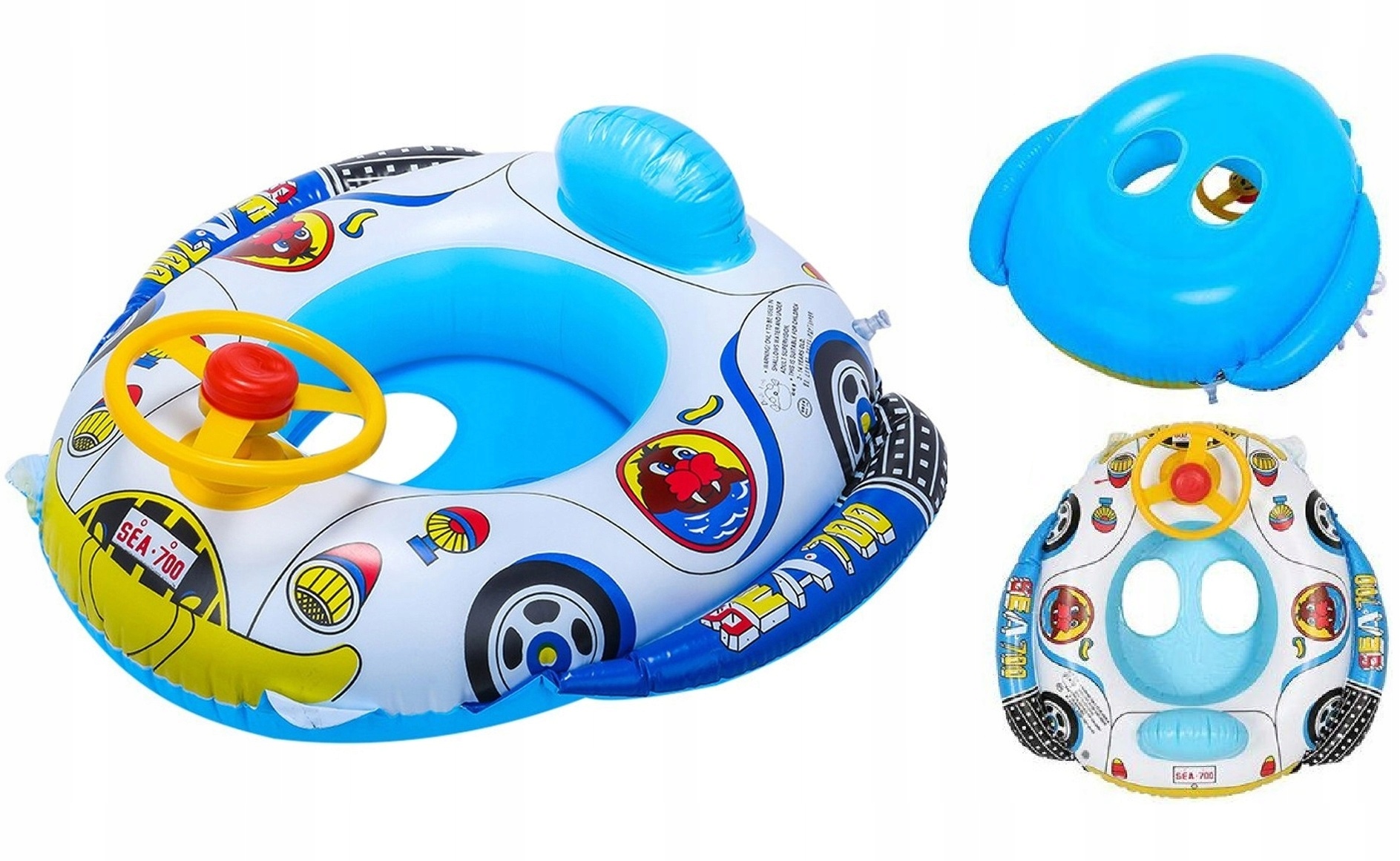 

Ponton Z Kierownicą Kółko Do Pływania 66cm
