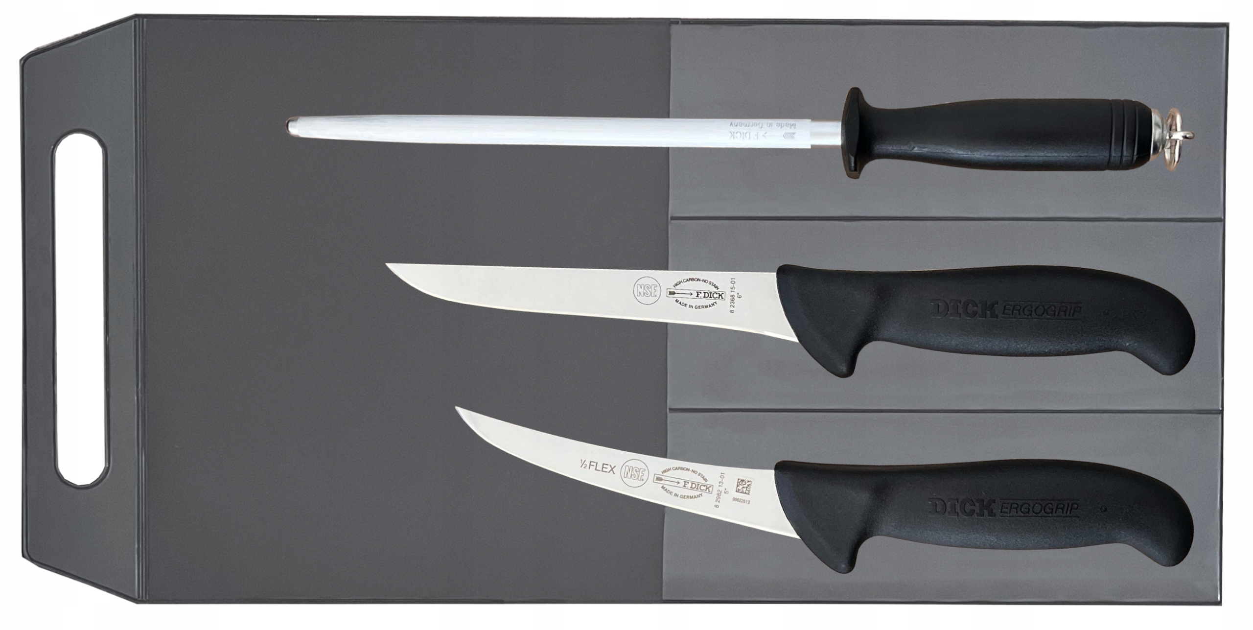 Dick Ergogrip sada 2 nožov a ocieľky (8213+6815+7811120)