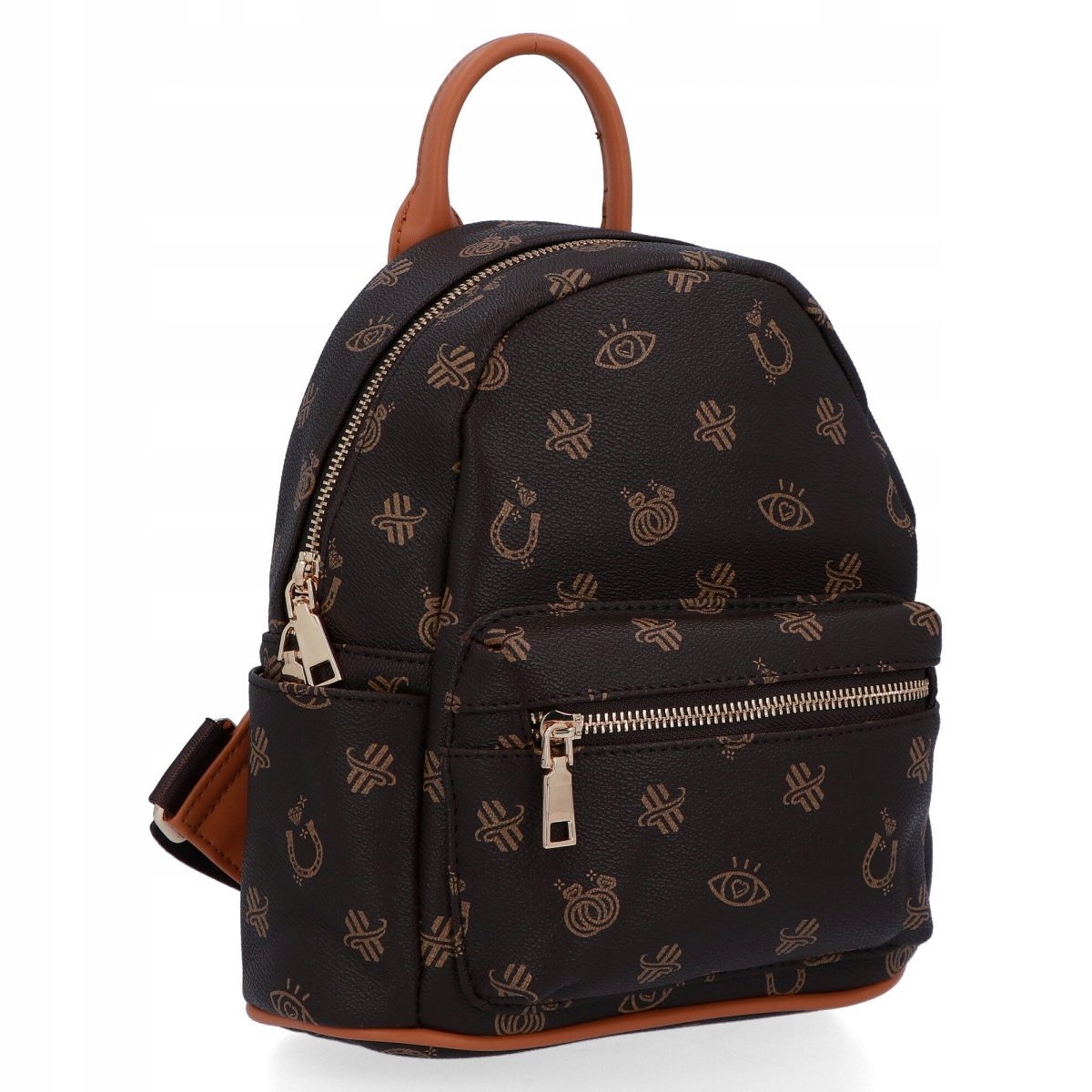 Plecaczek Damski firmy Herisson 1552H520 Czekoladowy/Rudy