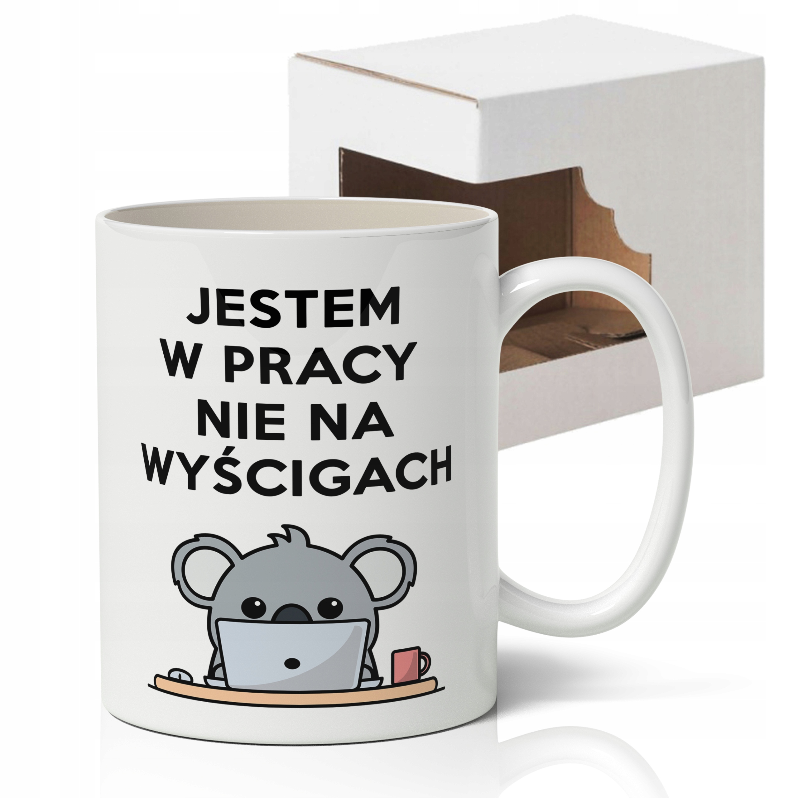 

Biały Kubek Do Pracy 29 korpo