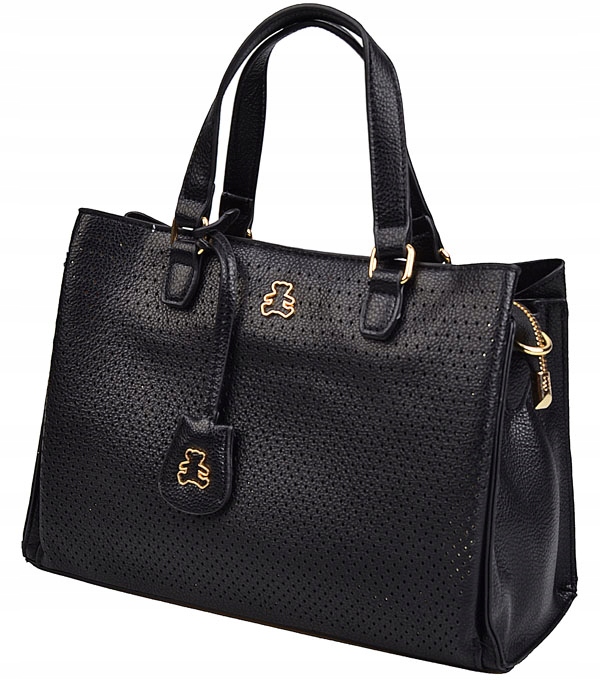 LuluCastagnette Torebka Damska KUFEREK DO RĘKI NA RAMIĘ z paskiem AŻUREK Marka Lulu Castagnette