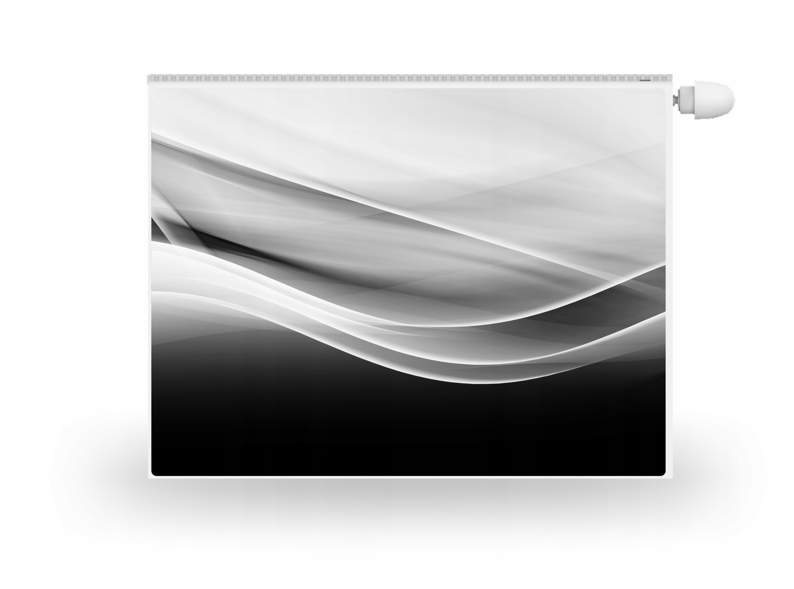 

Wymiar maskownica magnes na grzejnik czarno białe