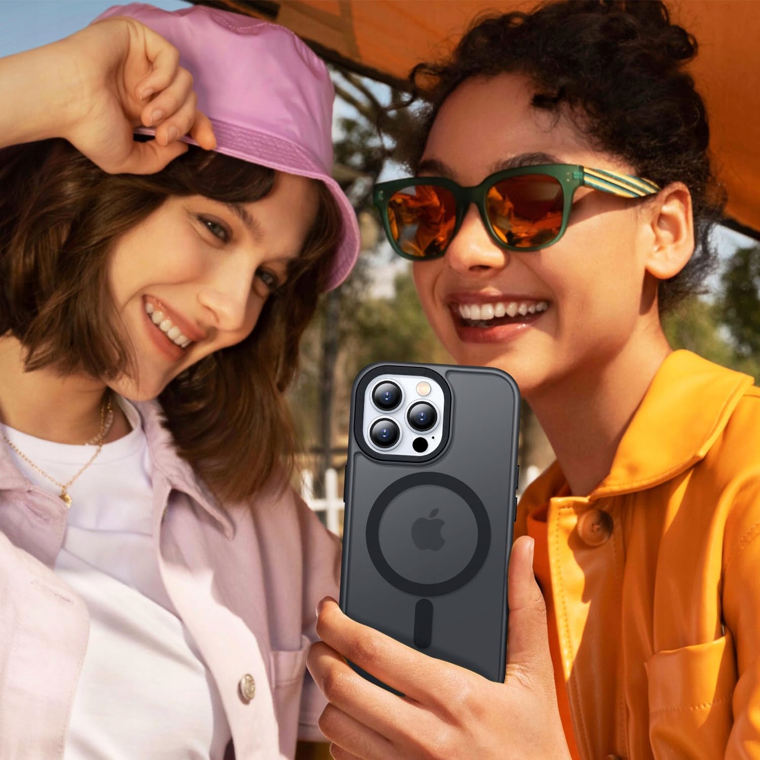 ETUI do IPHONE 15 MATOWE CASE OBUDOWA MAGSAFE + SZKŁO 9H Marka iSmash