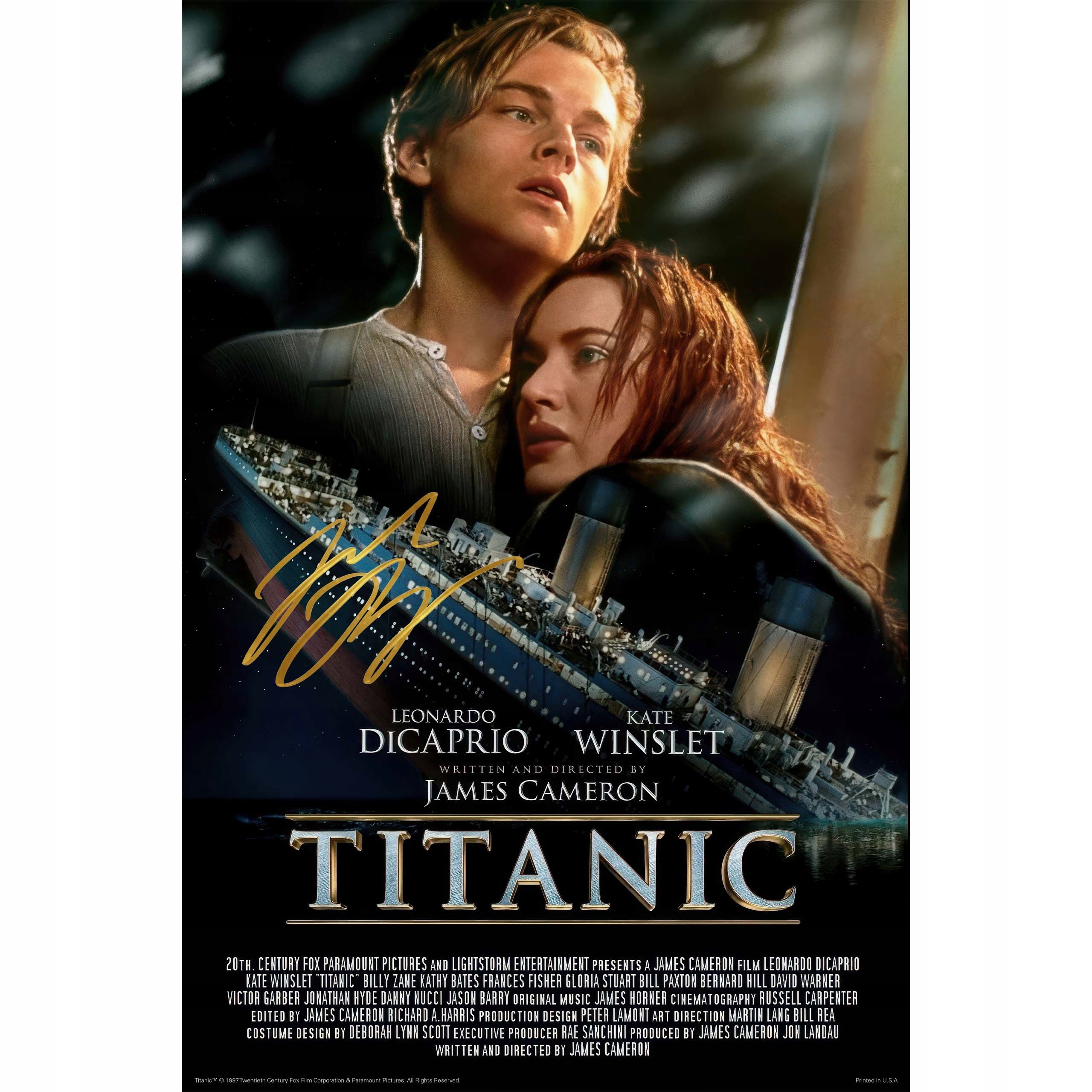 Titanic 1997 Leonardo Dicaprio Prestige Premium Edition autogram Unikát