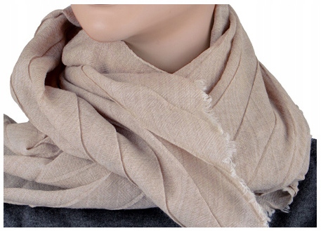 

Wełna 100% Wełniany Szalik Damski Made In Italy