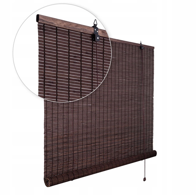 ROLETA BAMBUSOWA ŻALUZJA WEWNĘTRZNA PÓŁZACIEMNIAJĄCA NATURALNY 150x160 cm Marka Garden Rosa