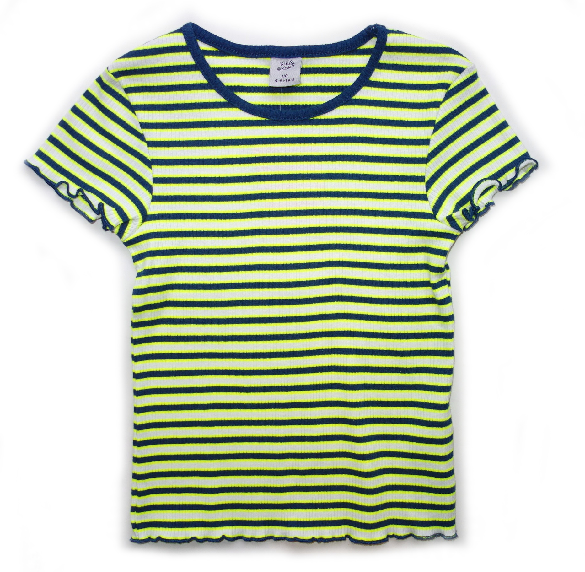 

Koszulka Dziewczęca Bluzka Neon Paski 122