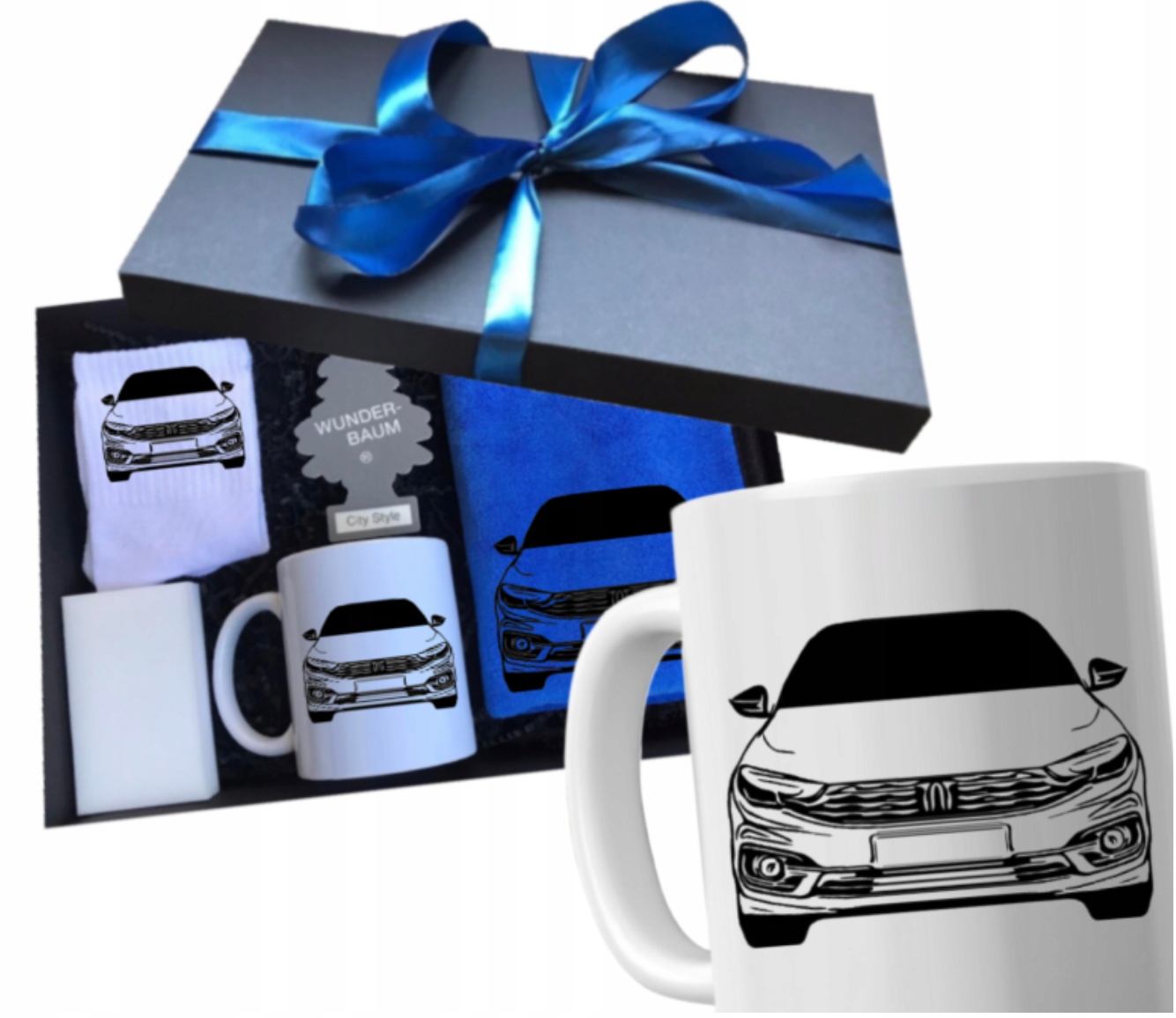 Sada hrnků pro kluka dárek pro řidiče auta Fiat