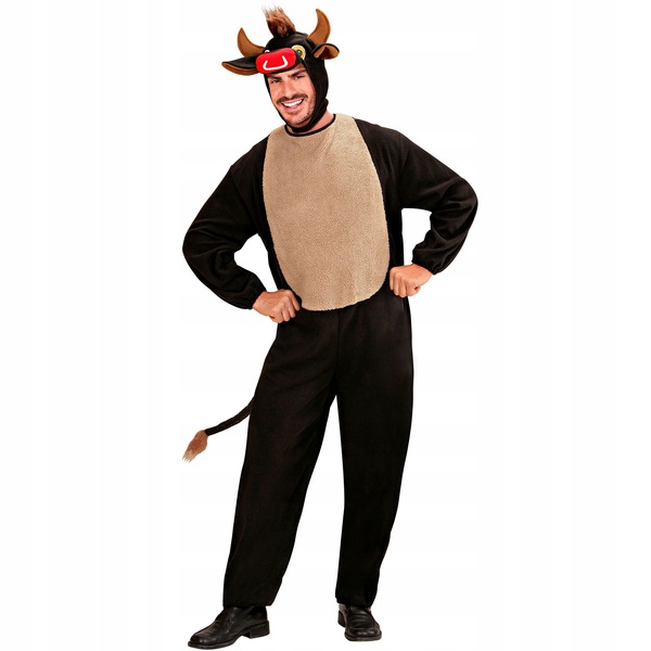 Kostým Býčka Býka Černá Kráva M