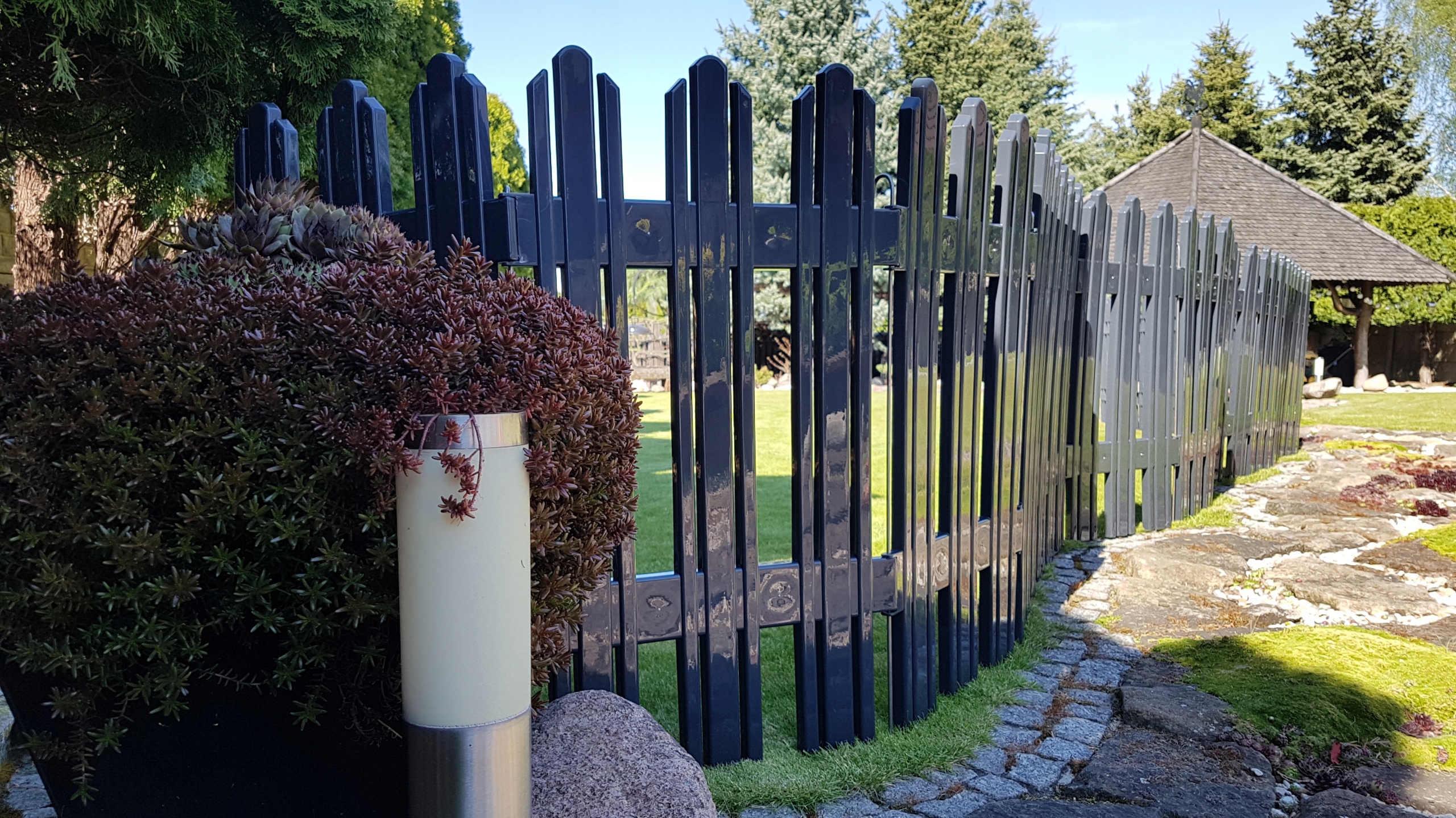 POLSKI MEGA PŁOTEK z PCV Wys 81cm GRAFIT, 1 panel Kod producenta 3096