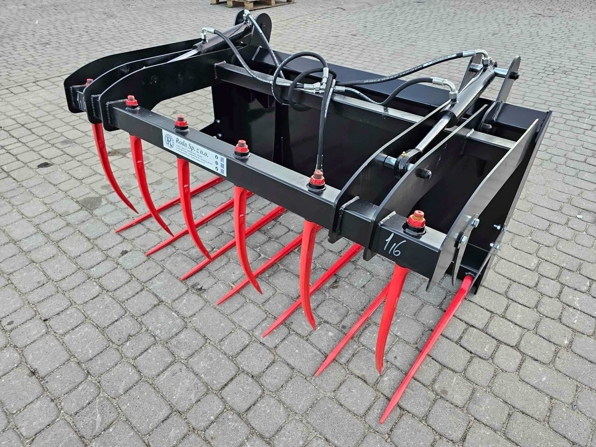 Krokodyl Chwytak Widły do obornika słomy 1,6M Euroramka solidny 160CM Producent części inny