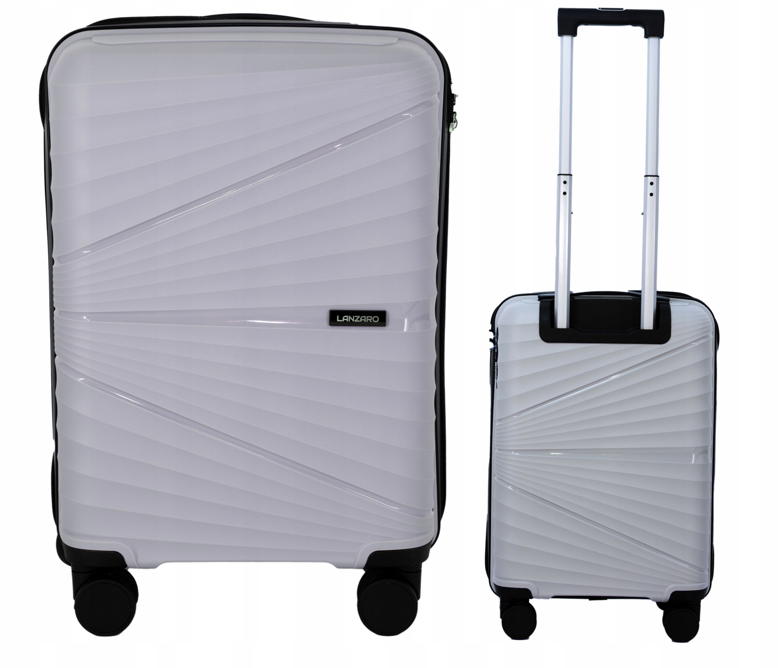 Walizka Kabinowa Mała Polipropylen Niezniszczalna Tsa Lanzaro Jasny Szary