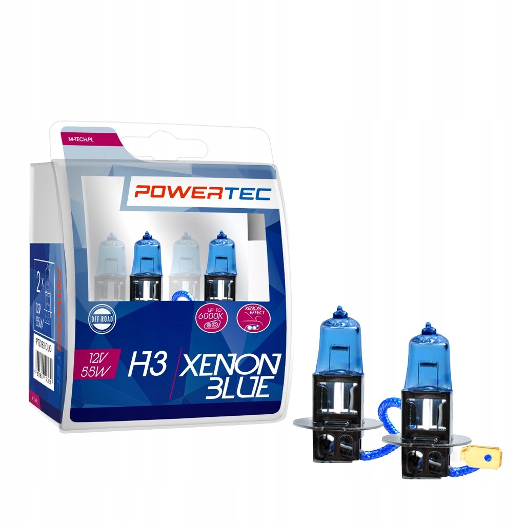 

Żarówki Xenon Blue Look H3 12V 55W 6000K Powertec