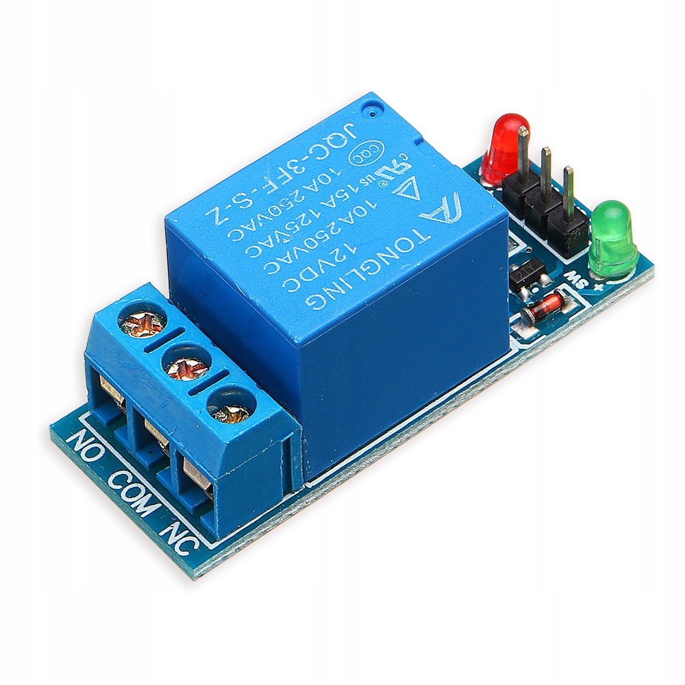 

Moduł 1-kanałowy przekaźnik 12V 10A do Arduino