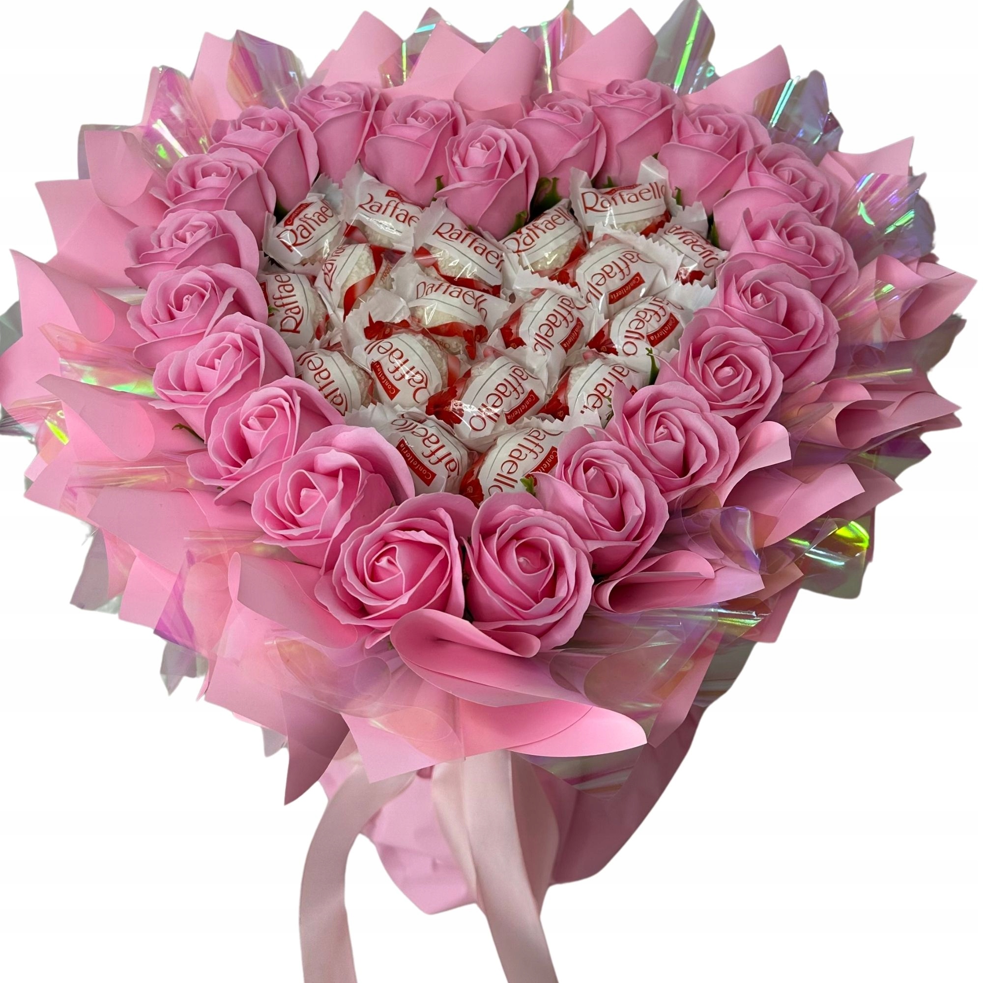 Levně Kytice Srdce Raffaello Dárková Sada Dárek Svatební Hostina Valentýna Narozeniny