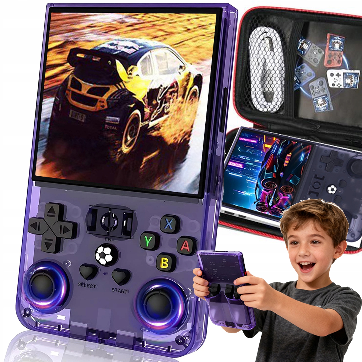 Przenośna Konsola R36MAX Do Gier Retro 18000 Gier Linux 64GB Gameboy