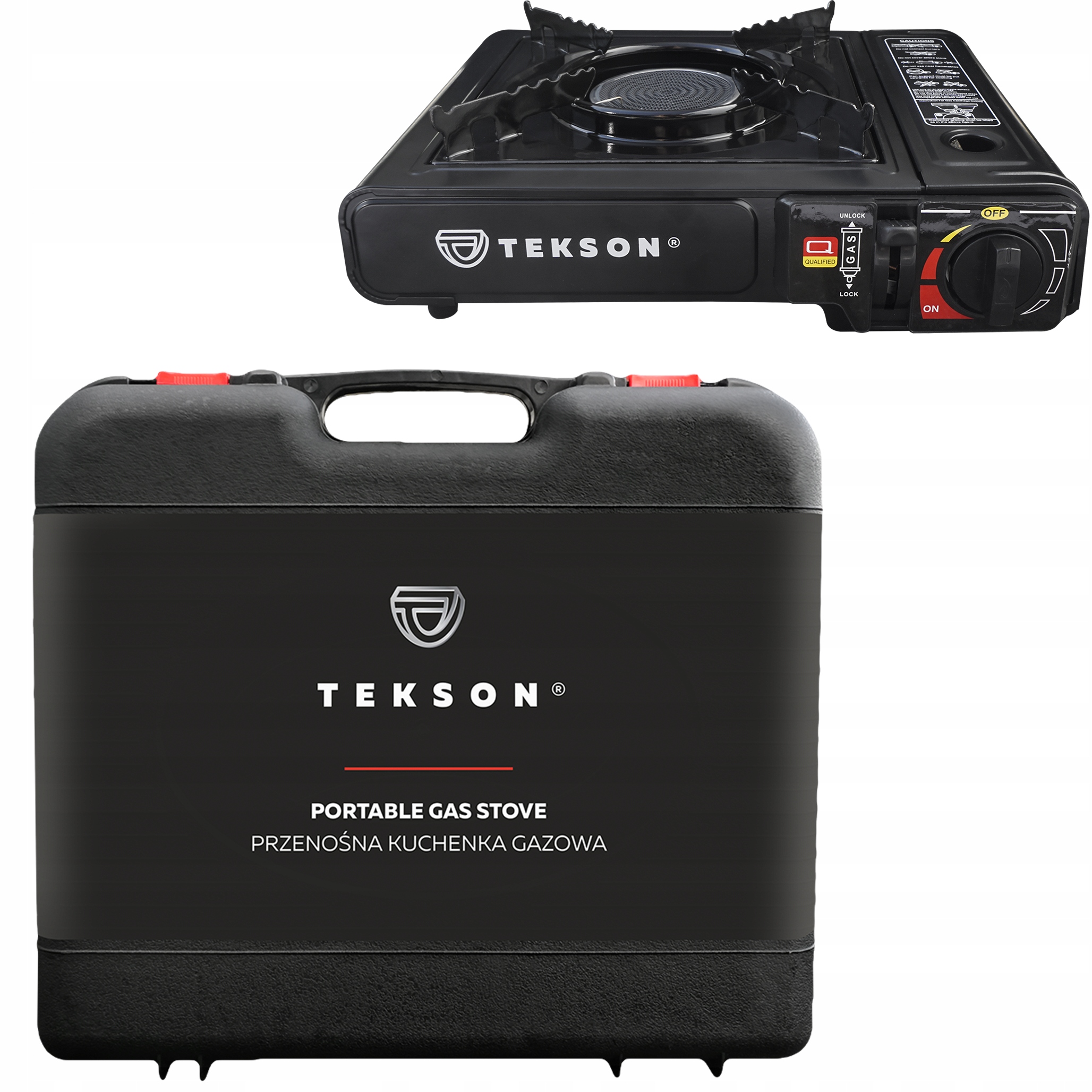 Turistický Vařič Na Kartuše 1 Plynový Keramický Hořák Kufr