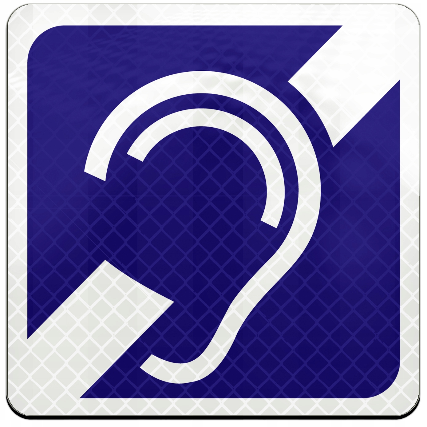 Magnes Odblaskowy Naklejka Magnetyczna Głuchy Niesłyszący Widoczny 100M