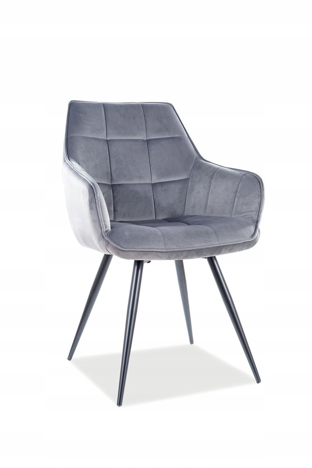 Stolička Lilia Velvet Signal Sivá, do obývačky