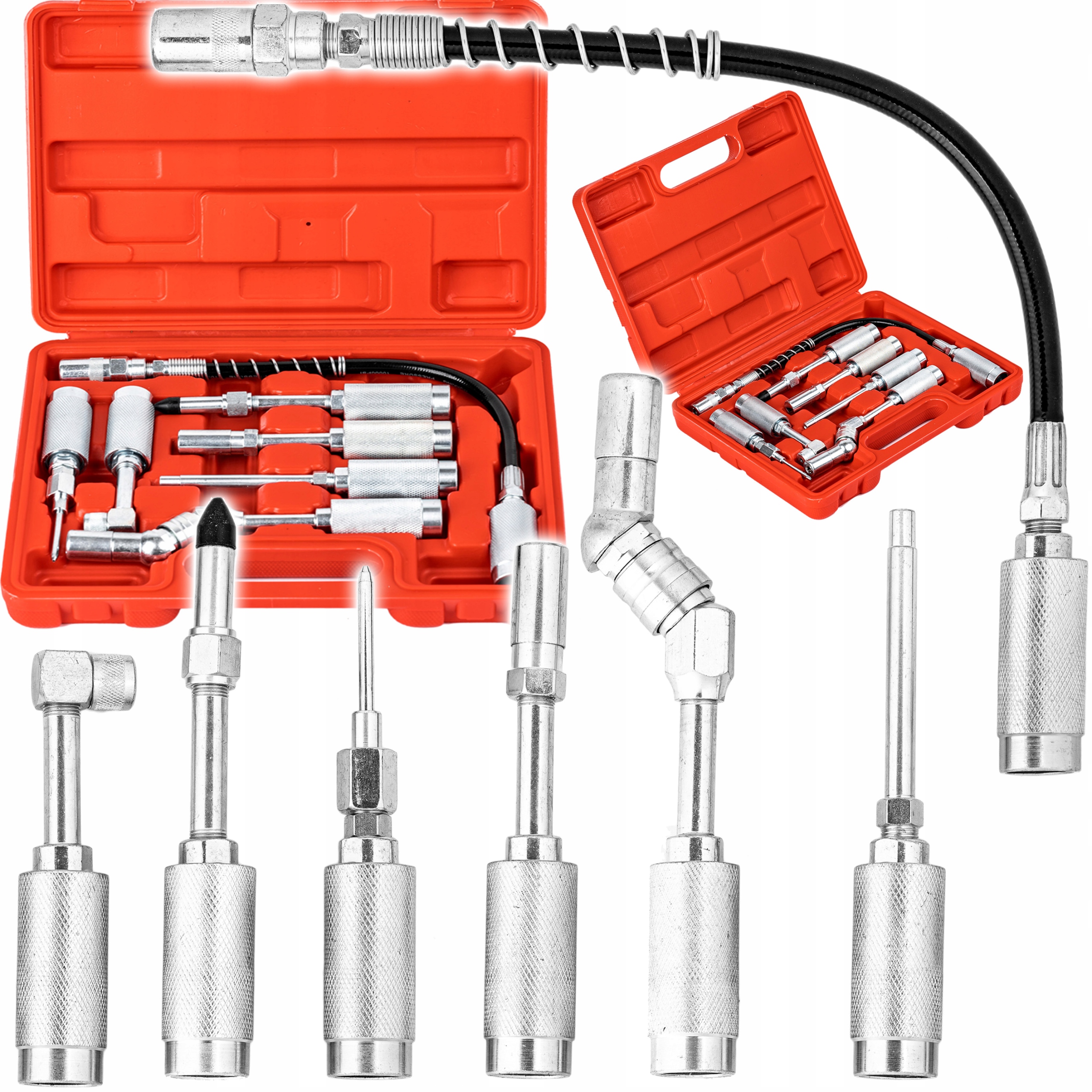 Zestaw Adapterów Do Smarownica Tawotnicy Kalamitki Akcesoria Przedłużki 7EL