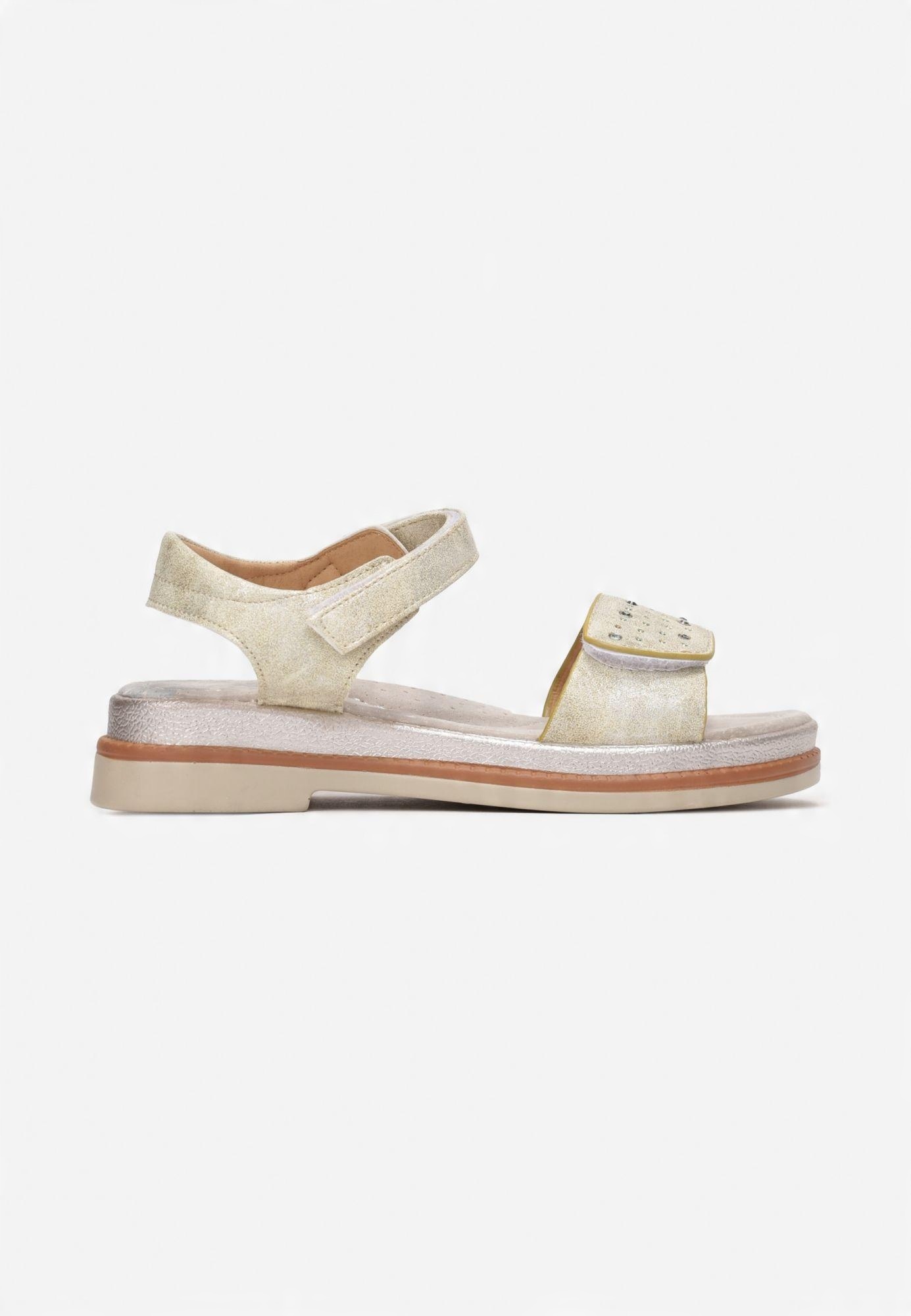 

Born2Be Złote Sandały 37 Ekoskóra Casual