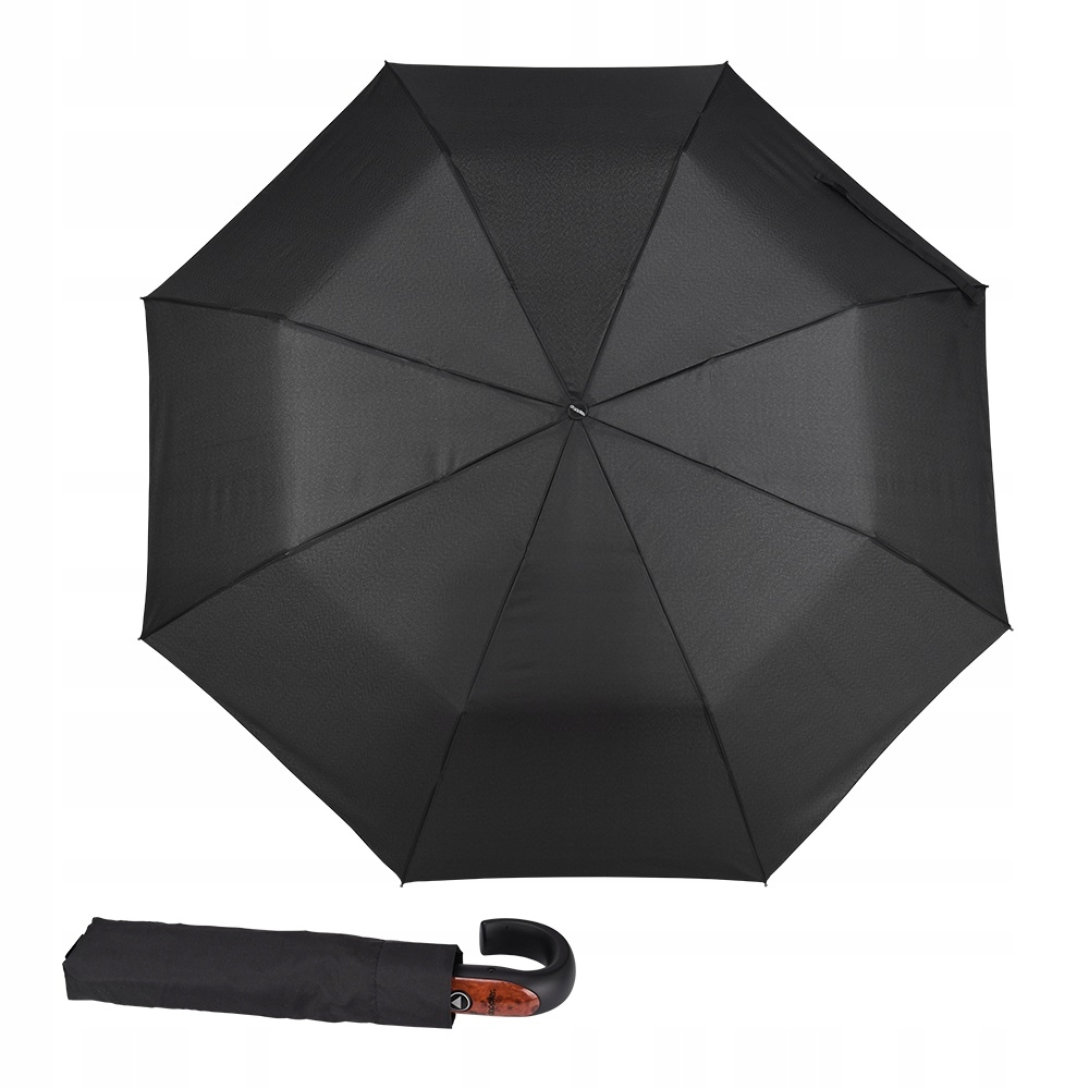 

Parasol Męski Składany Jakość Doppler czarny