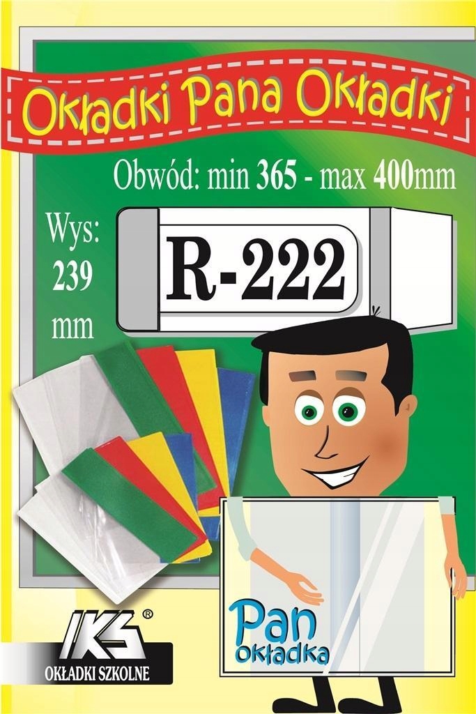 OKŁADKA KSIĄŻKOWA REGULOWANA R222 (25SZT) IKS, IKS