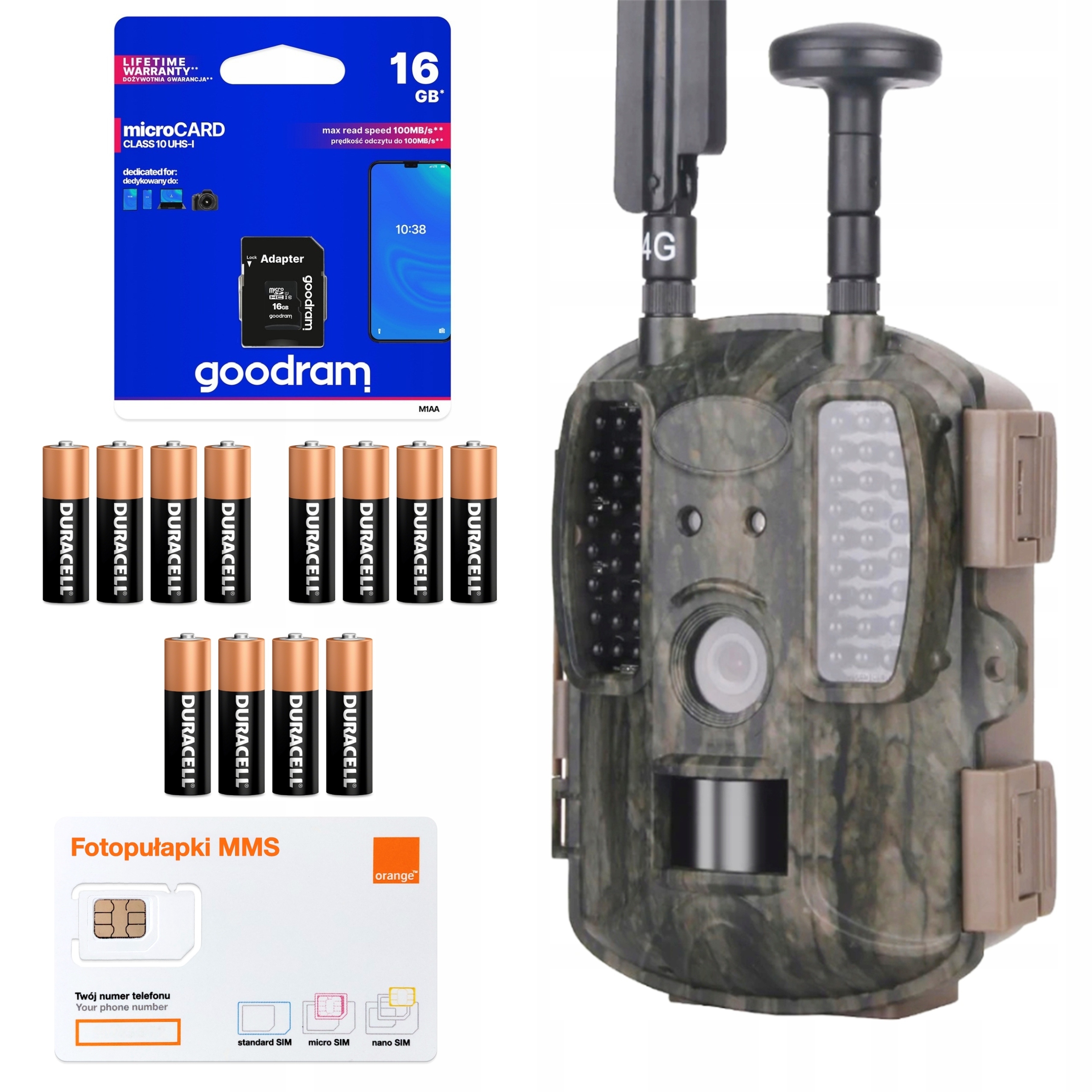 Fotopasca BL480 4G Sim Sd GoodRam 16GB Duracell