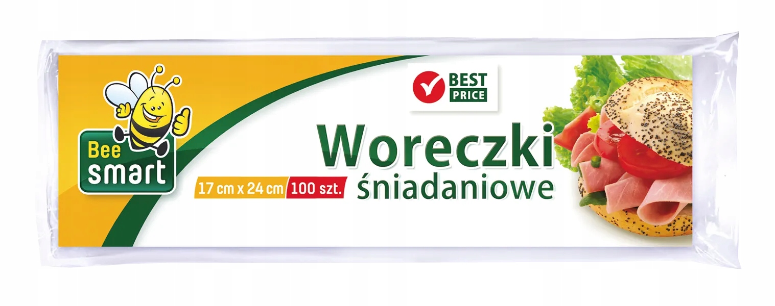 

Woreczki śniadaniowe foliowe spożywcze 100sztuk