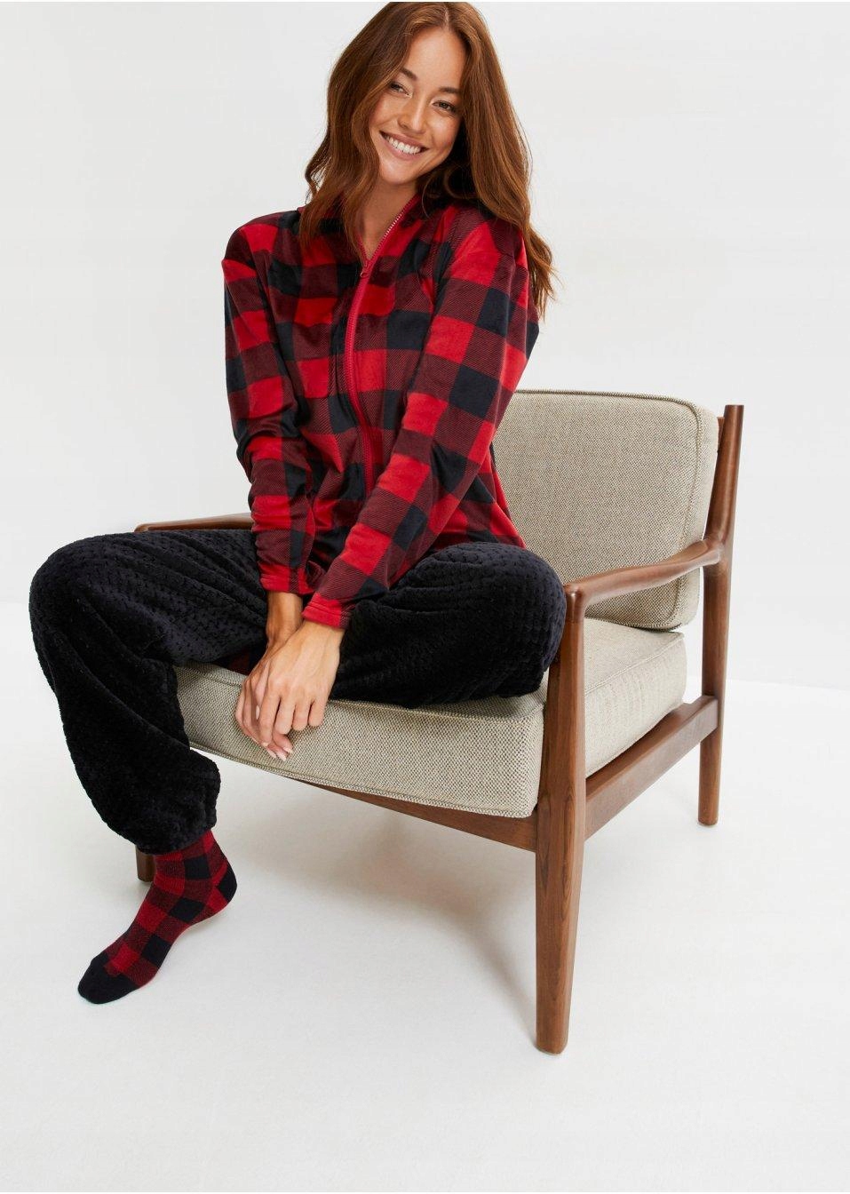 Bonprix SPODNIE POLAROWE DAMSKIE cwb 44/46 Fason proste