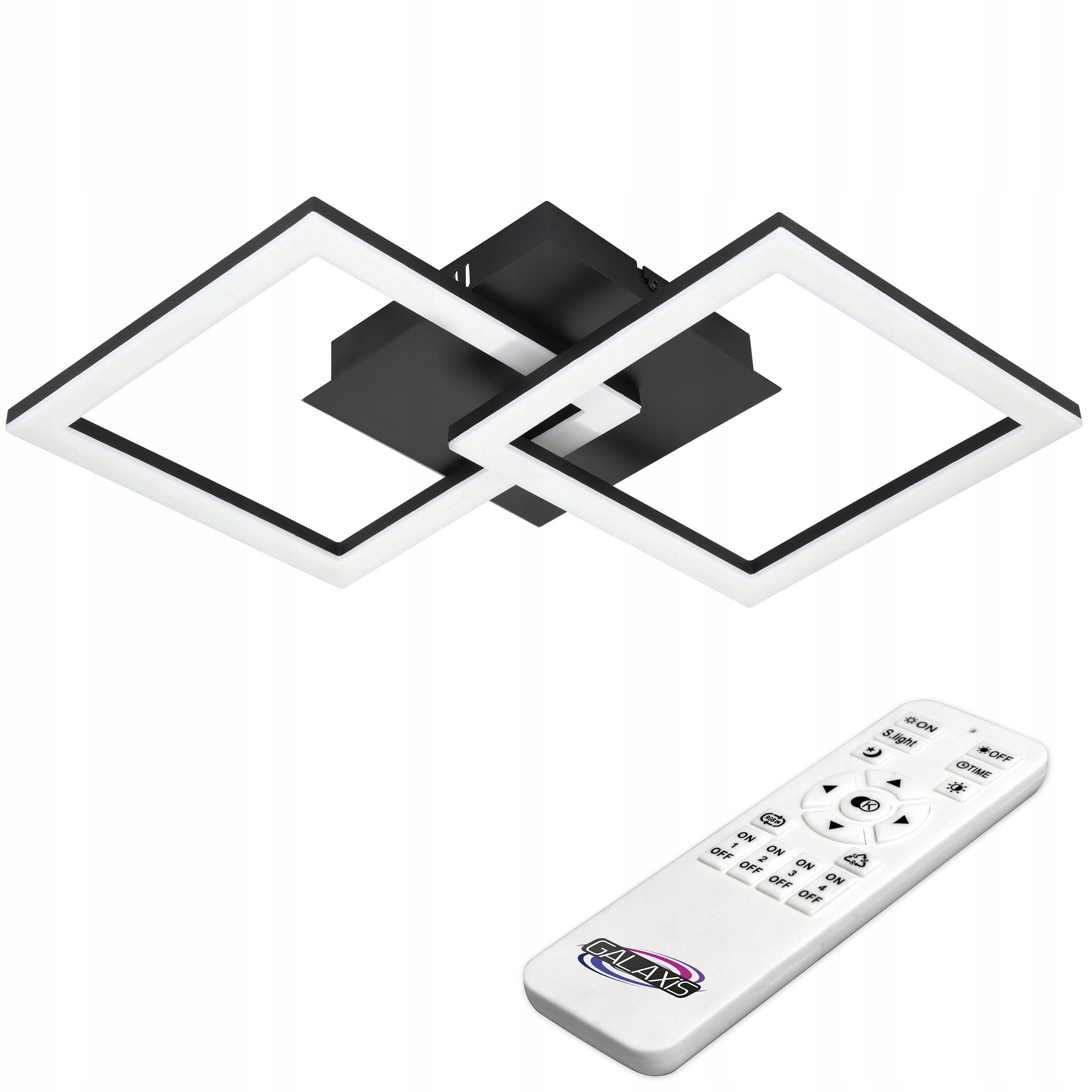 Lampa Sufitowa Żyrandol Led Wisząca Plafon 70W Regulacja 3000-6500K Pilot