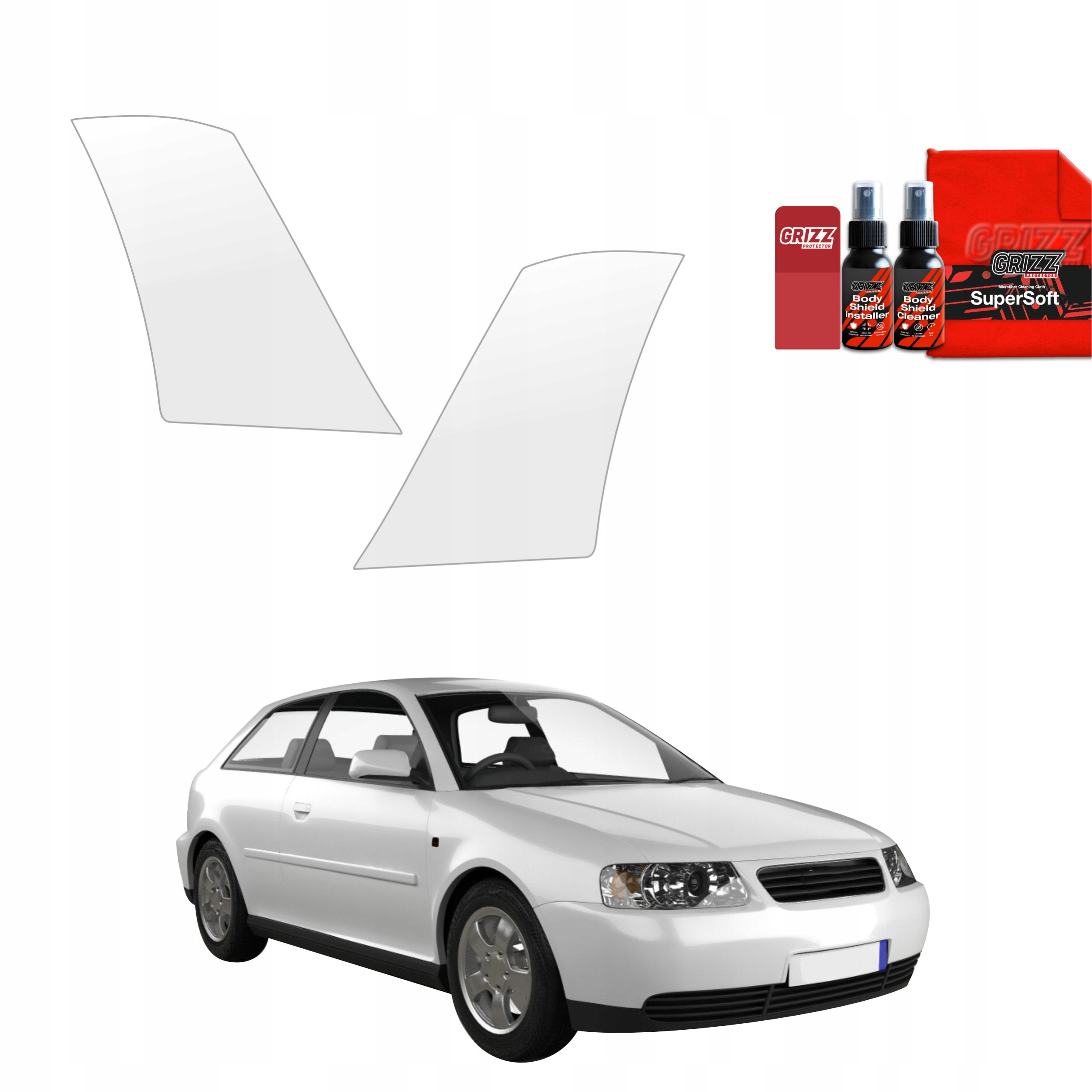2v1 Fólie Ppf dýha na kola pro Audi A3 8L Hatchback 3D (1996-2003)