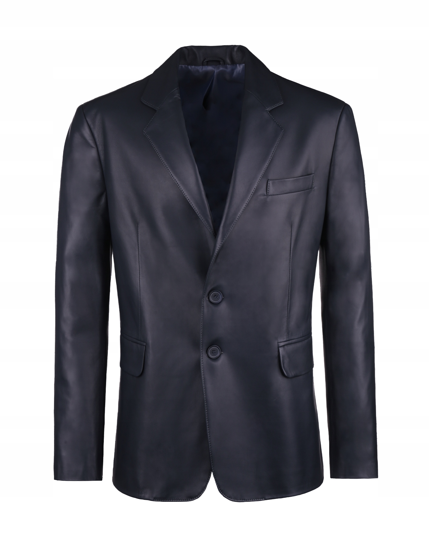 Tmavě Modrá Pánská Kožená Sako Bunda Colin XL Tomskór