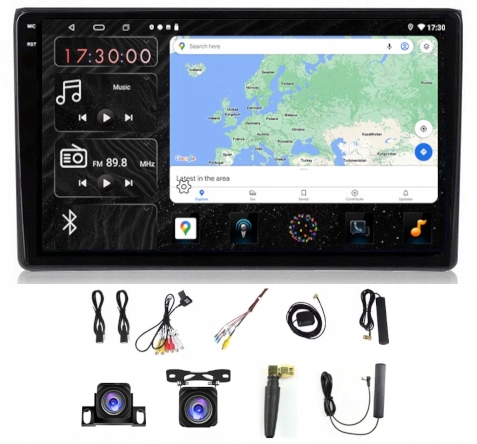 Rádio Gps Android Bt Wifi Audi A4 B6 B7 Carplay Wifi Usb 64GB Modem Sim