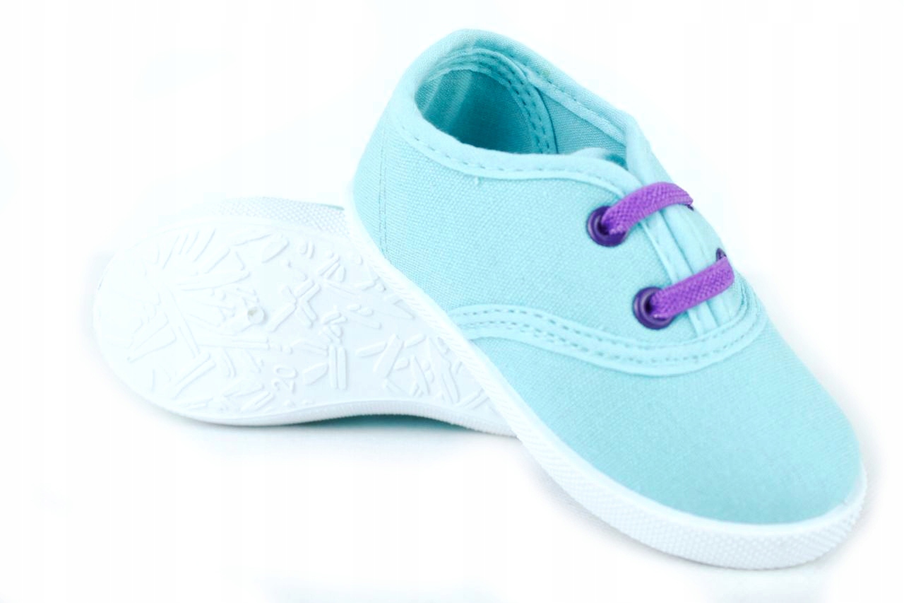 

DD284E Błękitne Trampki Tenisówki Sznurowane r.20