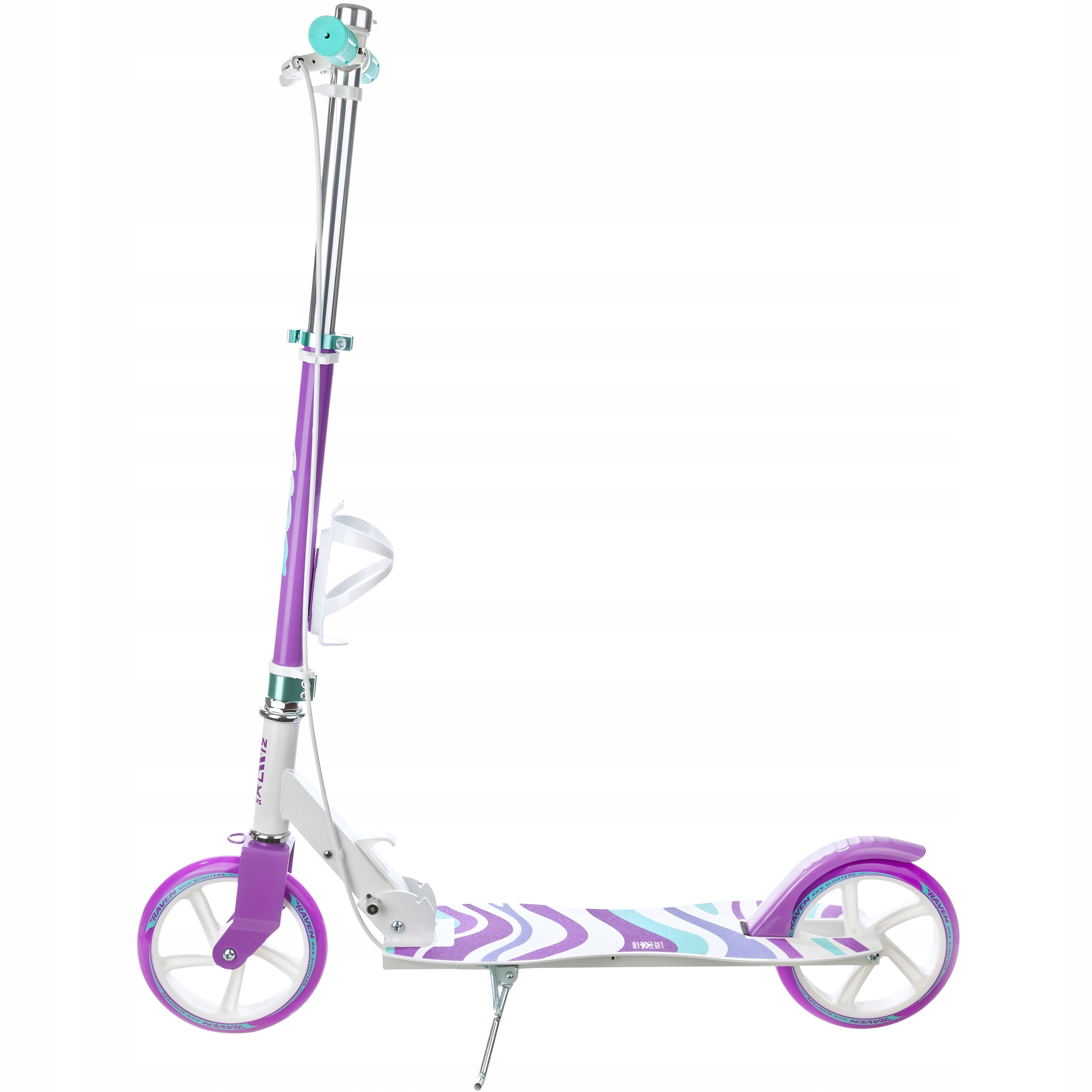 Hulajnoga Markowa Raven Zea 200mm z hamulcem, dzwonkiem i uchwytem na bidon