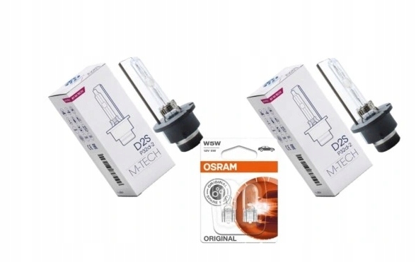 

Duo 2x D2S Żarniki Xenon żarnik 6000K i Osram W5W
