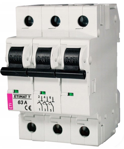 Ogranicznik mocy 3P 63A typ Etimat T Eti