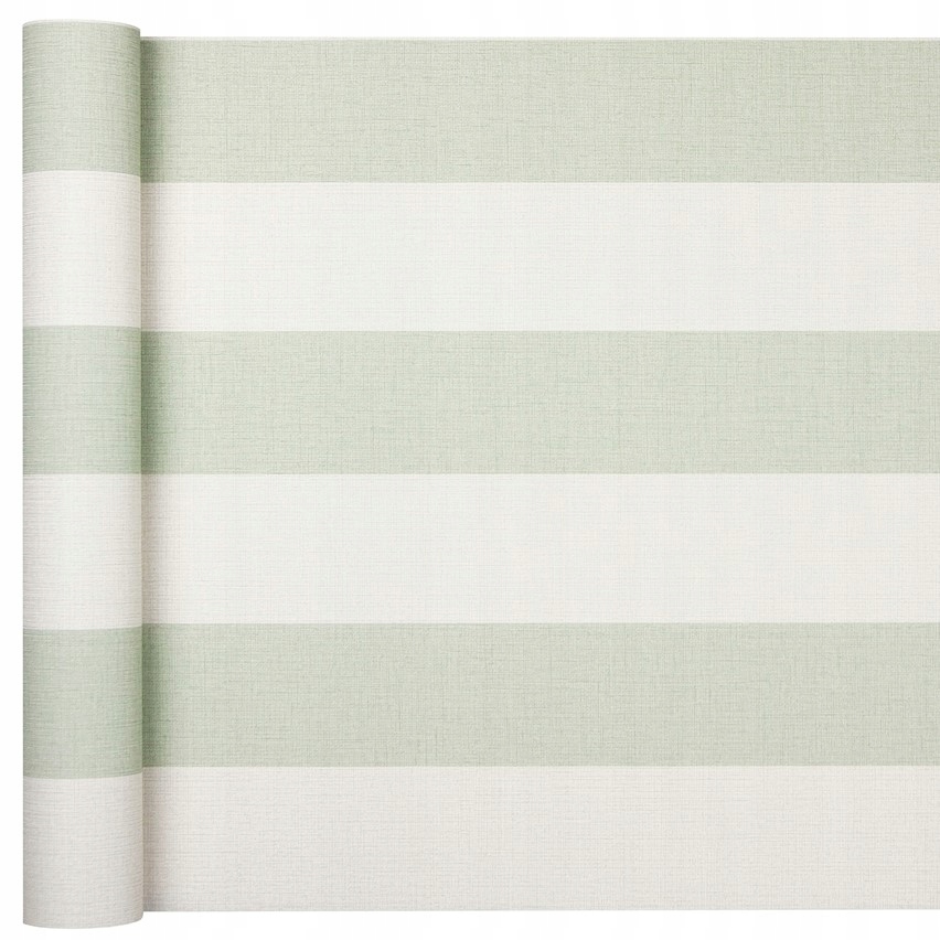 

Tapeta jak Płótno w Jasnozielone Pasy