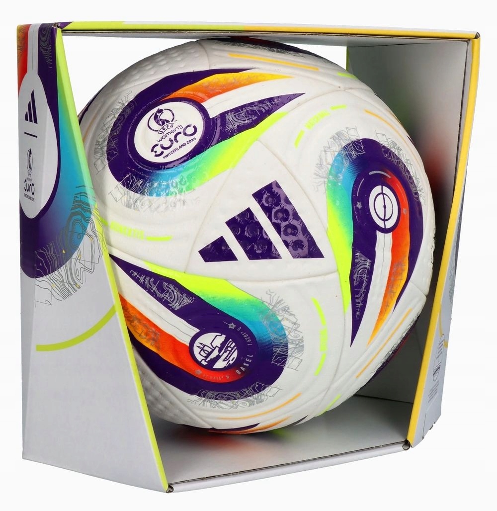 Piłka nożna adidas Euro25 Pro meczowa JH1261 Rozmiar 5 Napompowana