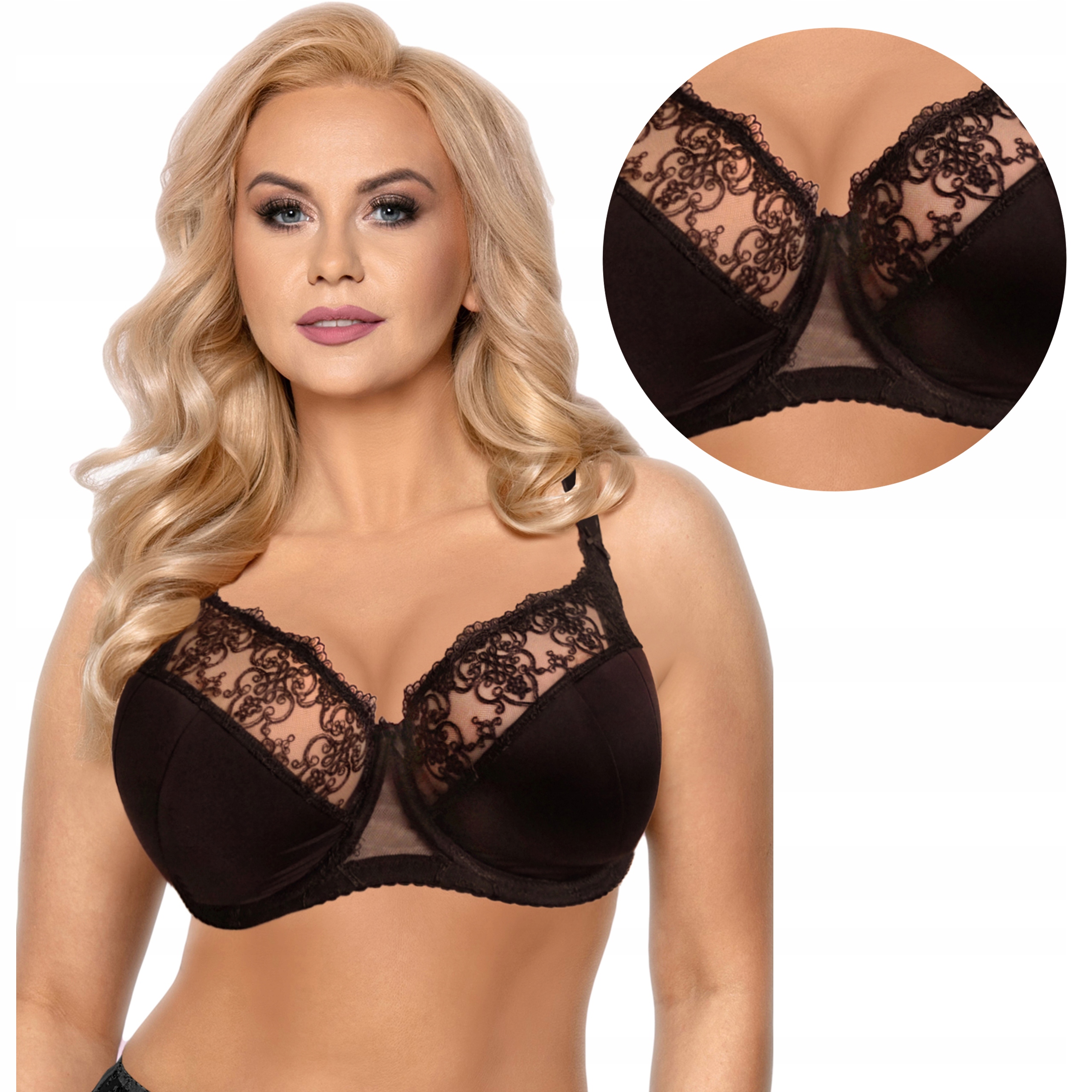 

Biustonosz półusztywniany Vena VB-355, czarny, 75F