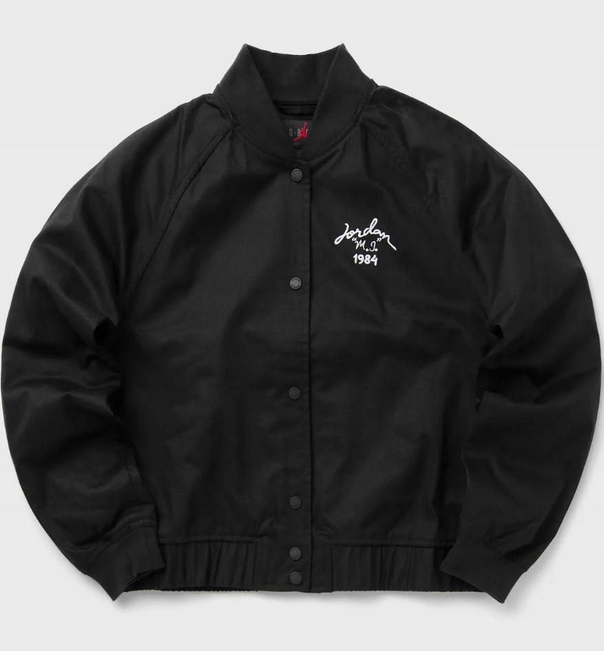 Dámská bunda Nike Air Jordan Varsity Jacket Women Black/Sail vel. Xs Org
