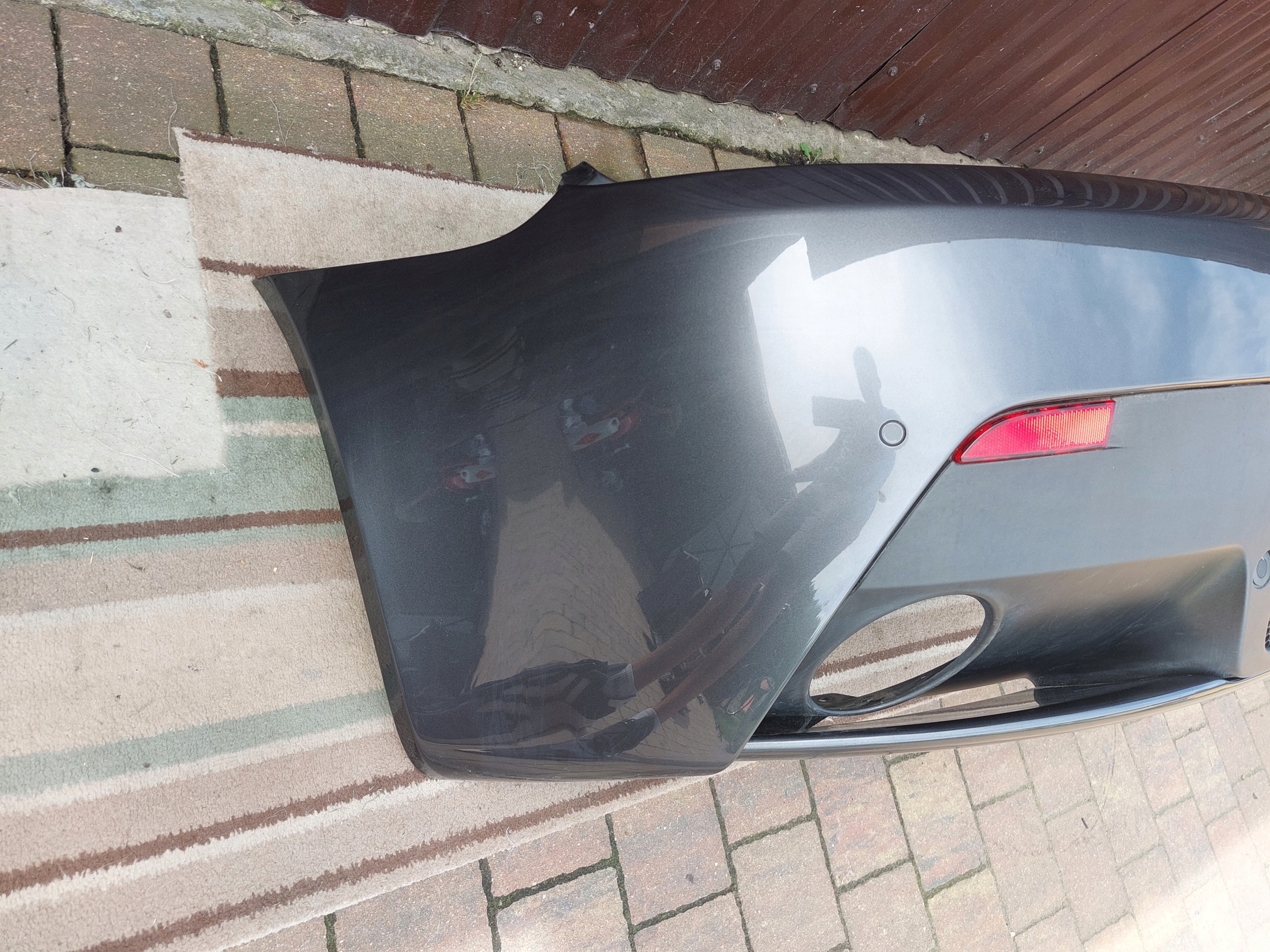 bumper rear part ASTON MARTIN VANTAGE 17r METEORITE SILVER