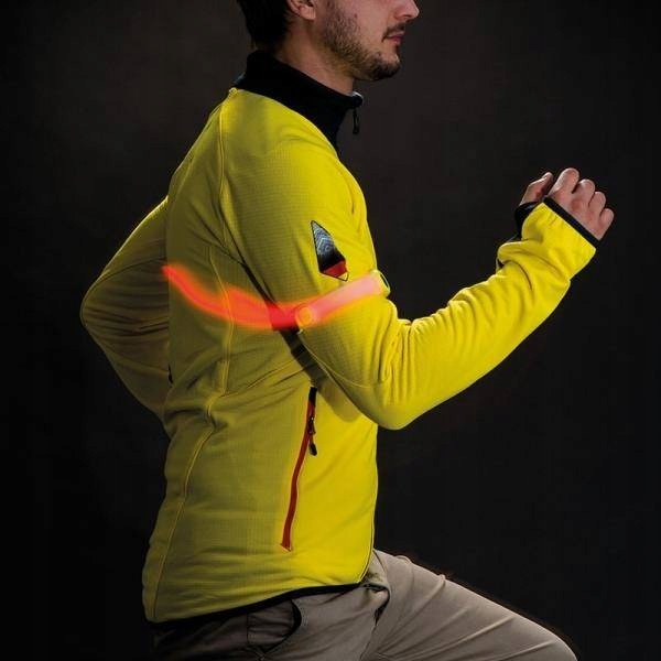 Opaska na rękę LED PITTSBURGH Kolor dominujący żółty