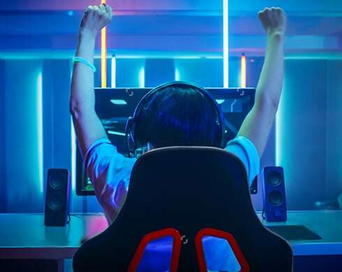 Fotel gamingowy - czarno - czerwony MALATEC Materiał obicia skóra sztuczna