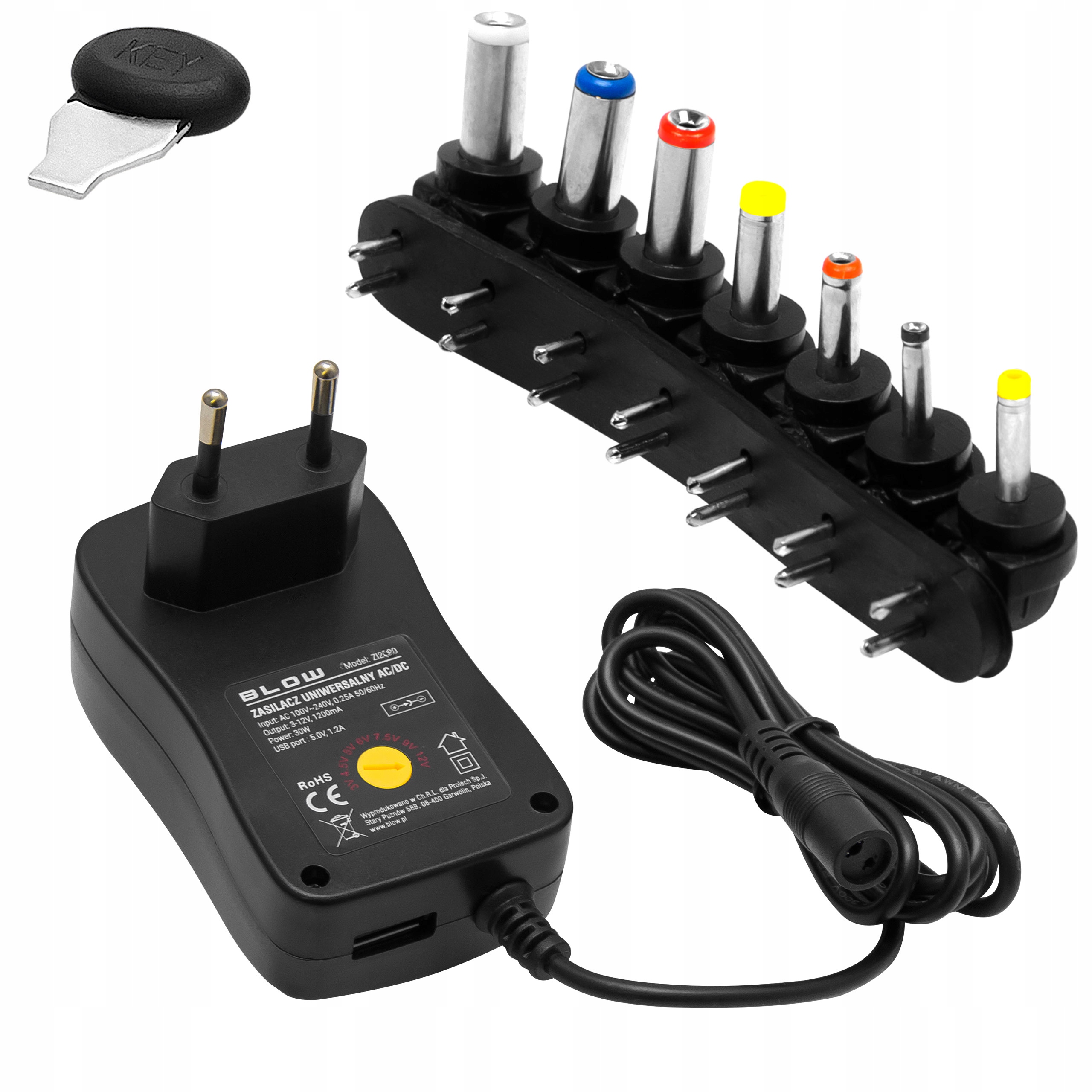 Zasilacz wielozakresowy 3-12V 2A Blow ZI2000 z USB